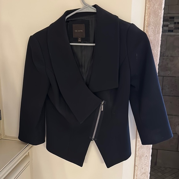 The Limited Jackets & Coats Limited Asymmetrical Zip Up Suit Coat